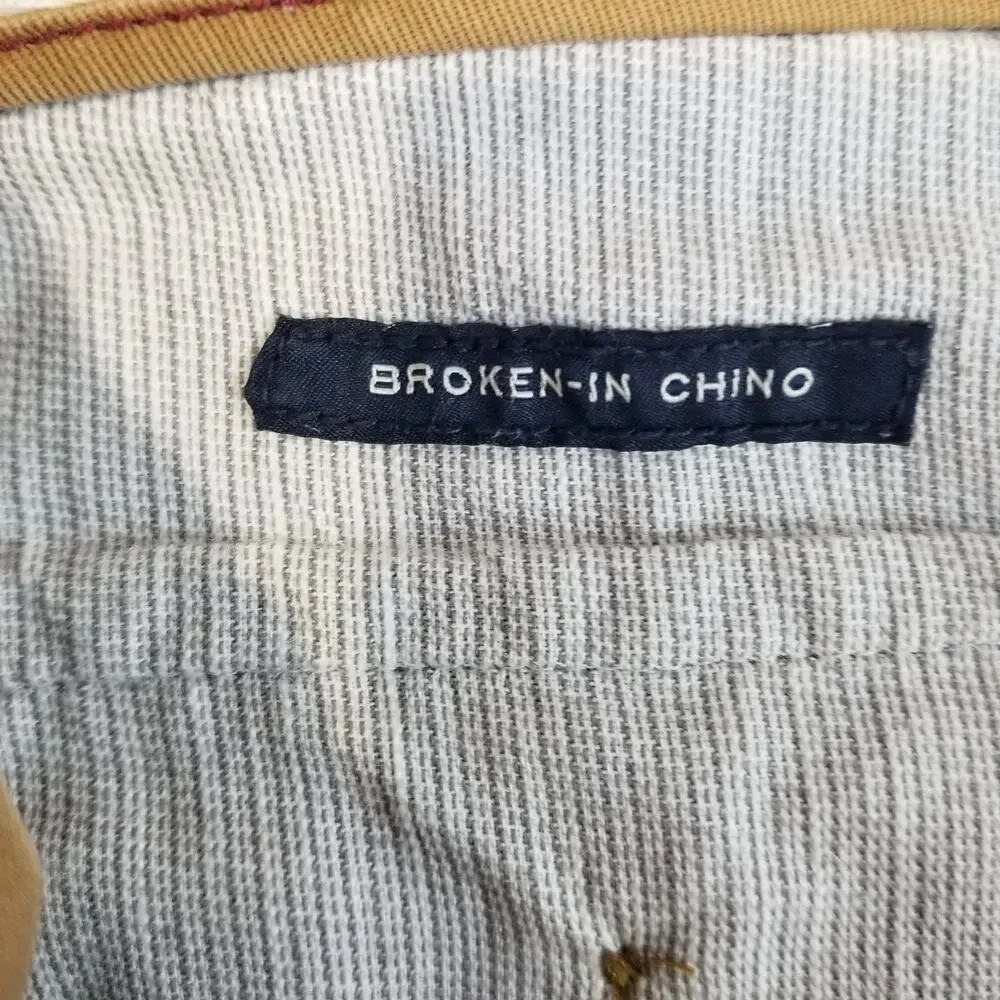 J.Crew Pants Mens 34x32 Beige Khaki Broken-In Chino Relaxed Fit Cotton Casual